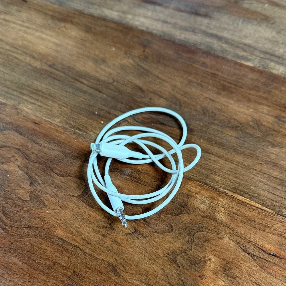White Audio Cable